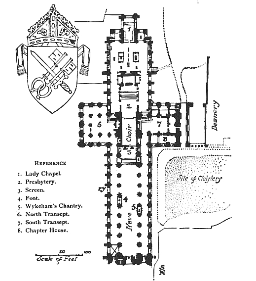 PLAN OF WINCHESTER CATHEDRAL