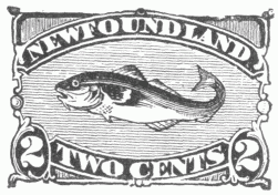 Stamp, "Newfoundloand", 2 cents