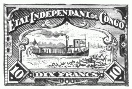 Stamp, "Congo", 10 francs