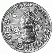 Coin Stamp, "New South Wales", 5 shillings