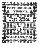 Stamp, "Petersburg, Virgina", 5 cents