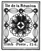 Stamp, "Ile de la Réunion", 15 centimes