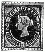 Stamp, "Heligoland", 2 Pfennig