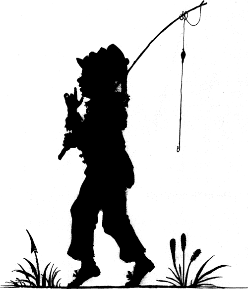Willy Wolly going fishing.
