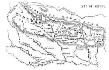 Map of Nepaul