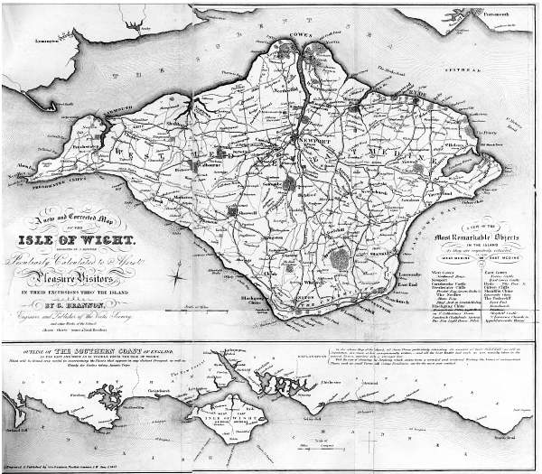 Map of the Isle of Wight