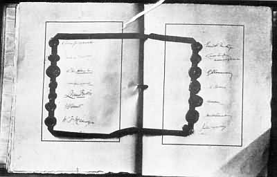 Signatures of Canadian, Australian, South African, New Zealand, Indian and the French