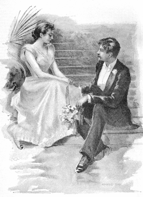 "we two took possession of the stairs."—Page 18.