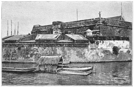 Het fort Santiago te Manilla.