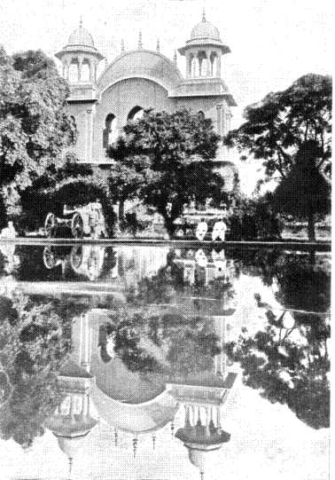 The Memorial Arch and Tank to the memory of Sir Louis Cavignari and the officers and non-commissioned officers and men of the Guides killed in the defence of the Kabul Residency, September 3, 1879. In the foreground is a brass cannon captured during the Relief of Chitral The Memorial Arch and Tank to the memory of Sir Louis Cavignari and the officers and non-commissioned officers and men of the Guides killed in the defence of the Kabul Residency, September 3, 1879. In the foreground is a brass cannon captured during the Relief of Chitral