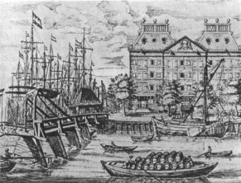 The Dutch West India Warehouse in New Amsterdam (New York City) The Dutch West India Warehouse in New Amsterdam (New York City)