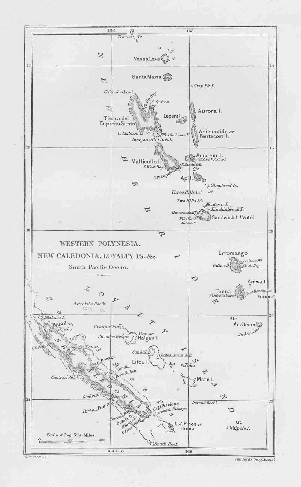 Map of Western Polynesia