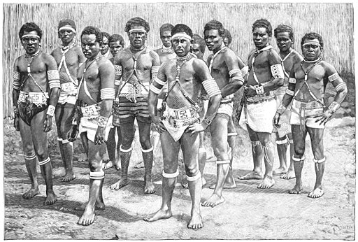 Inboorlingen van de Salomons-eilanden.