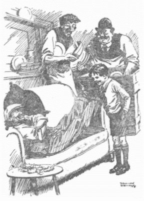 William surveyed him with pleasure. "I'll show you my dog when your
legs are better," he said.