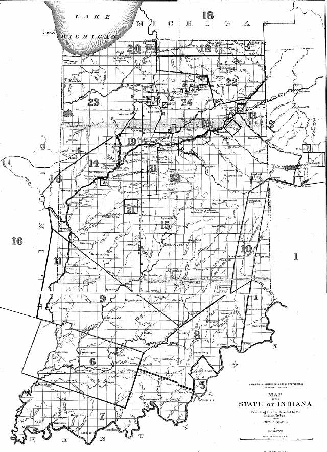 Map of Indiana Map of Indiana