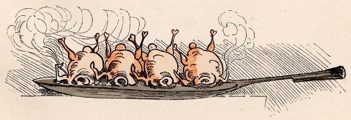 die Hühner in der Pfanne die Hühner in der Pfanne