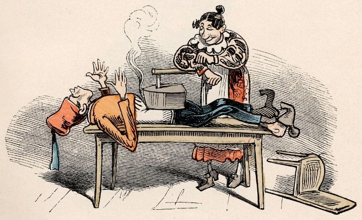 ... mit dem Bügeleisen ... mit dem Bügeleisen