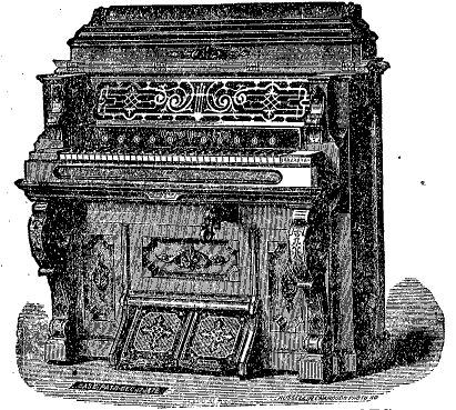 Illustration of parlor organ.