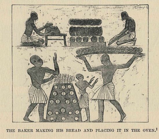 102.jpg the Baker Making his Bread and Placing It in The Oven 