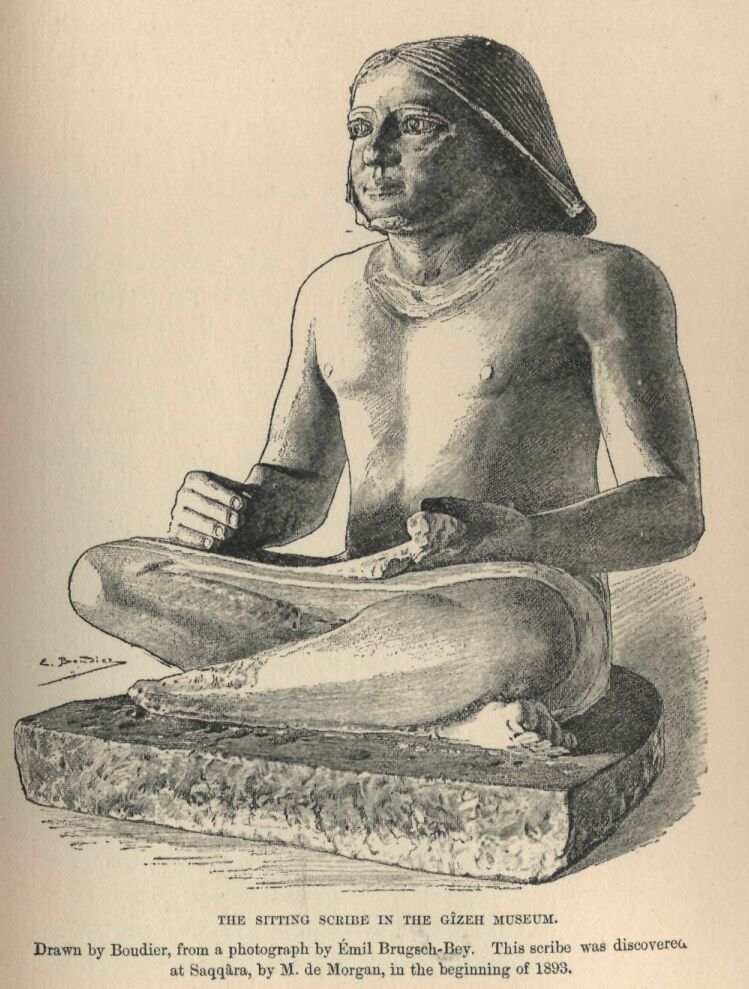 242b THE SITTING SCRIBE IN THE GÎZEH MUSEUM
