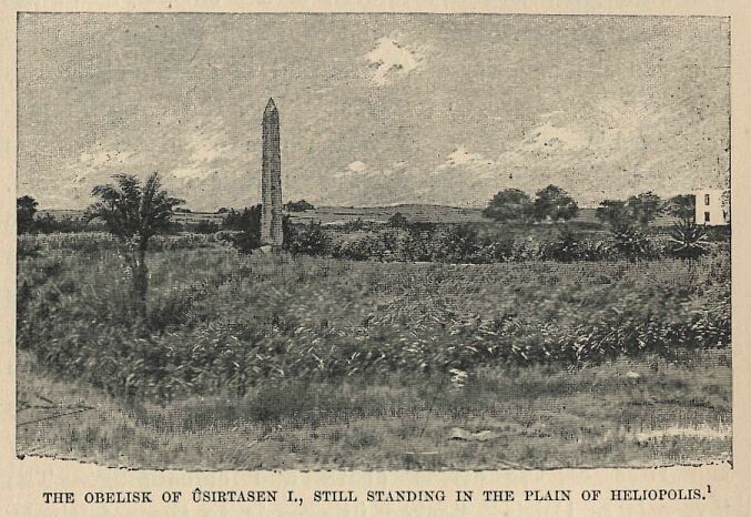 381.jpg the Obelisk of Ûsirtasen I., Still Standing In The Plain of Heliopolis 