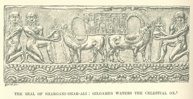96.jpg the Seal of Shargani-shar-ali: Gilgames Waters The Celestial Ox. 