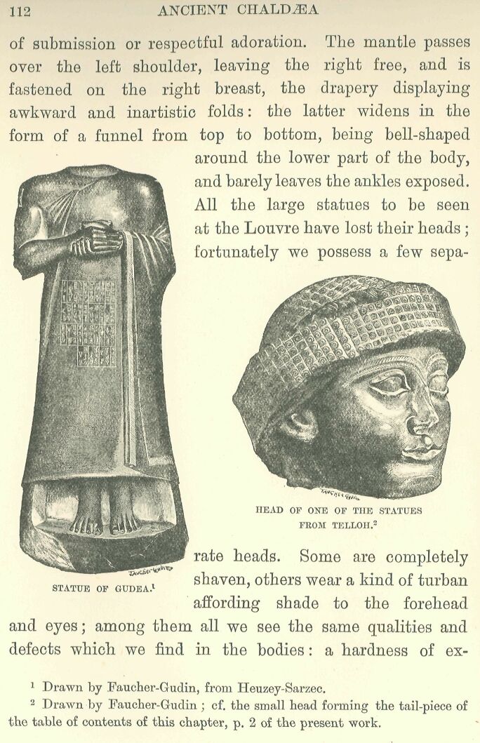 112.jpg Statues from Telloh. And Head of One Of The Statue of Gudea. 