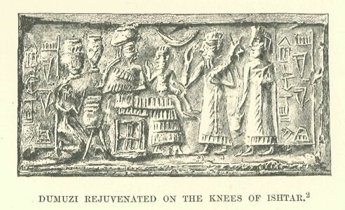 229.jpg Dumuzi Rejuvenated on the Knees of Ishtar. 