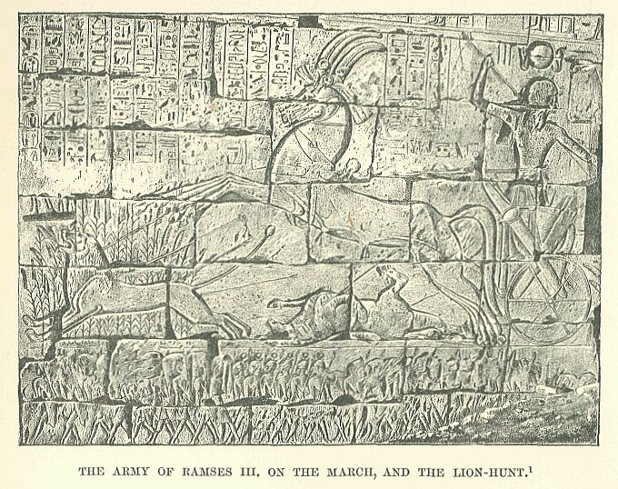 307.jpg the Army Op Ramses Iii. On The March, and The
Lion-hunt 
