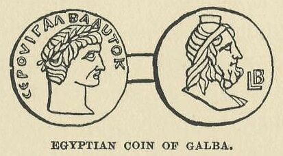 Egyptian coin of Galba
