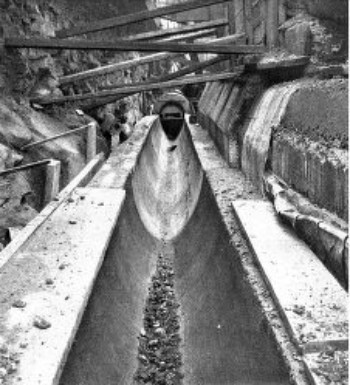 CONCRETE SEWER BACK OF SIDE WALL, BROADWAY AND 56TH
STREET