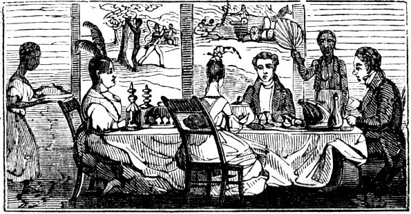 Note.&mdash;In some parts of the country, slaves are scantily fed, while their masters live in luxury.