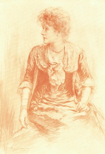 ELLEN TERRY AS "OLIVIA"
FROM A DRAWING BY ERIC PAPE