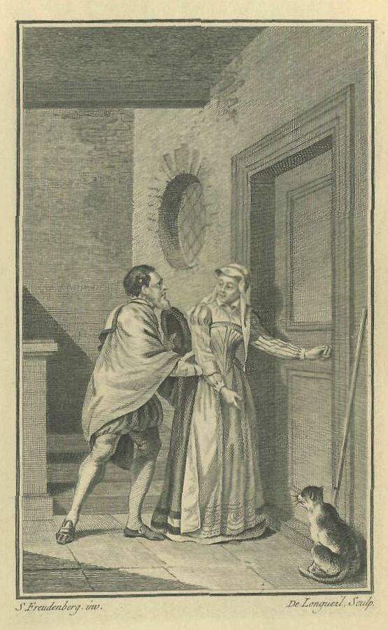 171a.jpg the Secretary Imploring The Lady Not to Tell of his Wickedness

