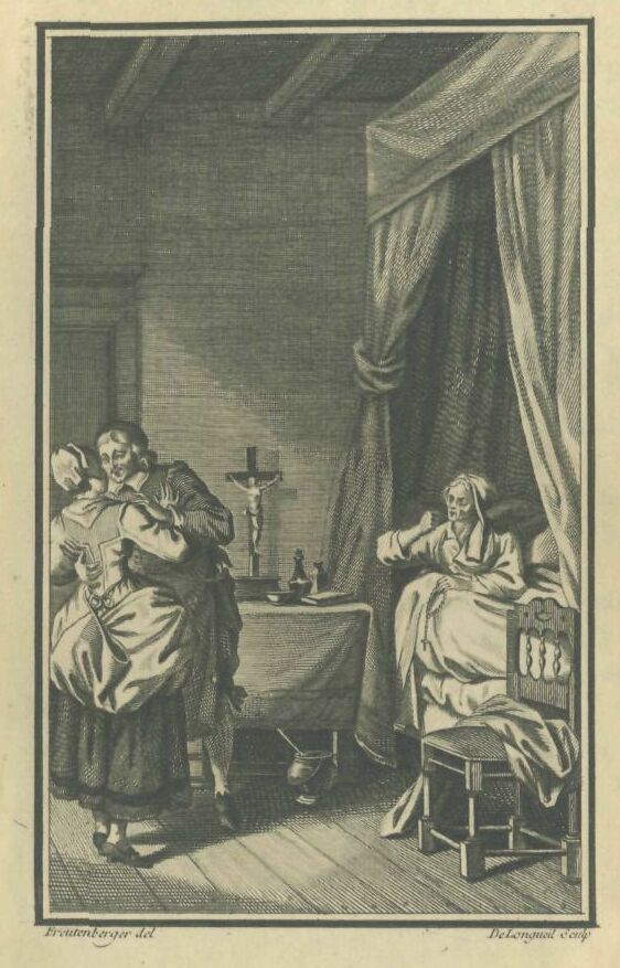 219a. The Saddler's Wife Cured by The Sight of Her Husband
Caressing the Serving-maid
