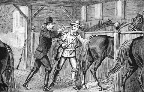 "If you attempt to draw your pistol, I'll blow out your
brains!"