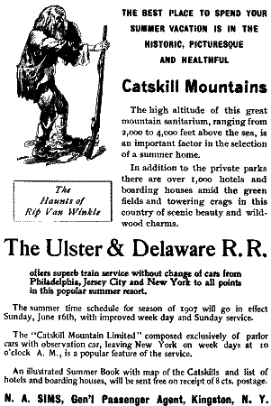 advert - The Ulster and Delaware R. R.