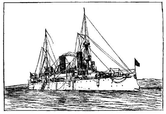 The "Olympia," Admiral Dewey's Flagship.