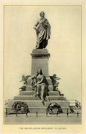 The Mendelssohn Monument in Leipsig.