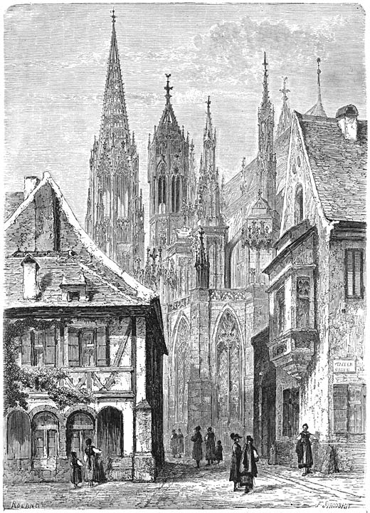 De kathedraal van Freiburg.