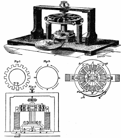 PACINOTTI ELECTRO-MAGNETIC MACHINE.—MADE IN 1860.