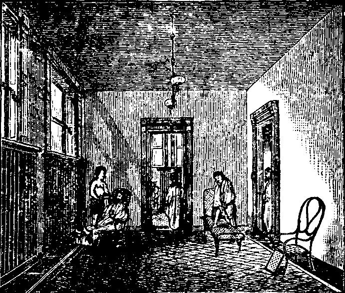 Illustration:
Fig. 144. First Hot-room of the Turkish Bath. 