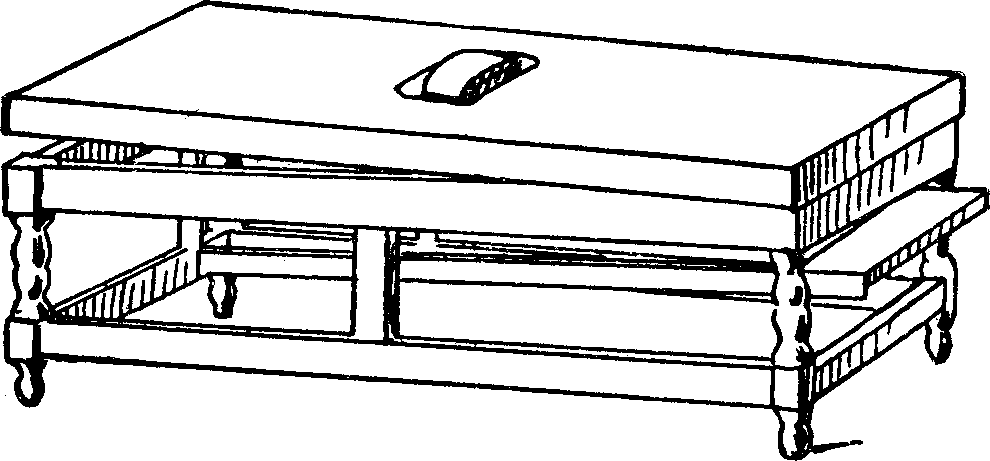Illustration:
Fig. 14. Apparatus for Rubbing in a Recumbent Position.