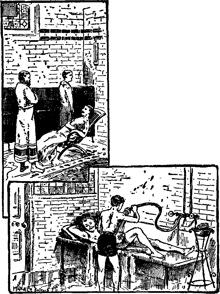 Illustration: A
glimpse at the Turkish Bath Department.