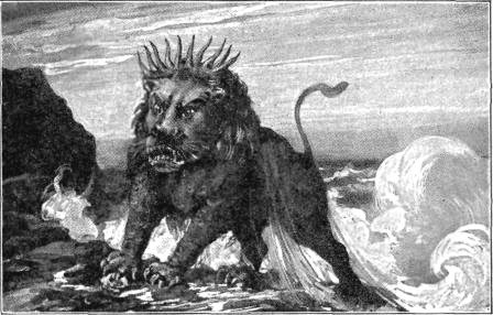 THE FOURTH BEAST

"After this I saw in the night visions, and behold
a fourth beast, dreadful and terrible, and
strong exceedingly." Dan. 7:7.