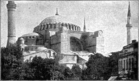 THE MOSQUE OF ST. SOPHIA IN CONSTANTINOPLE

The most famous of all Mohammedan
temples.

COPYRIGHT BY UNDERWOOD & UNDERWOOD, N.Y.
