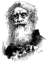 A head-and-shoulders sketch of a long-bearded man.