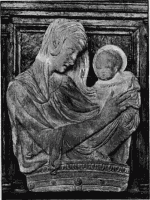 46. Stuckrelief der Madonna von Donatello.