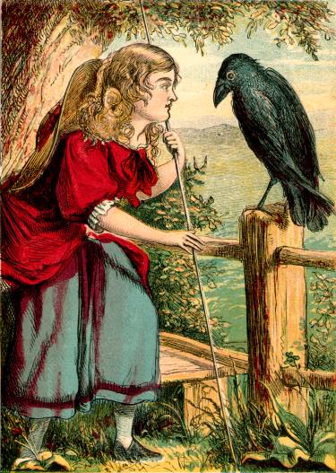 Illustration: Bo-peep and Raven.