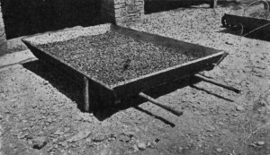 FOR DRYING SMALL QUANTITIES.
A simple tray-barrow, which can be run under the house when rain comes on.